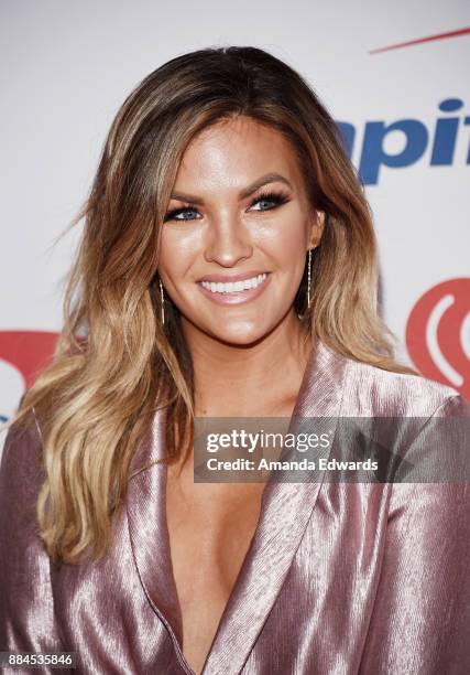 Television personality Becca Tilley arrives at 102.7 KIIS FM's Jingle Ball 2017 at The Forum on December 1, 2017 in Inglewood, California.