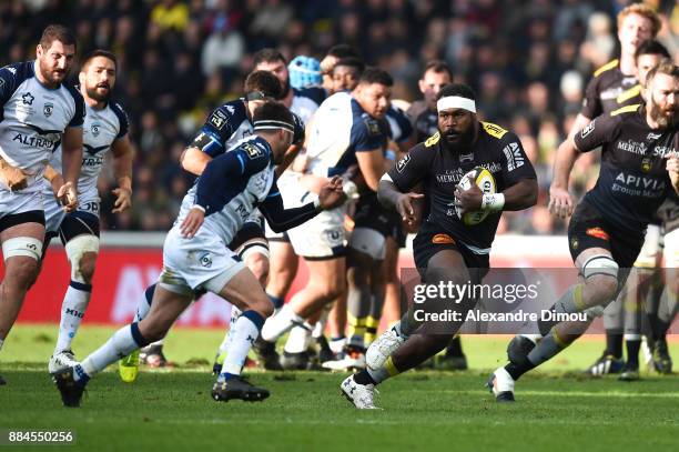 Levani Botia of La Rochelle during the Top 14 match between La Rochelle and Montpellier on December 2, 2017 in La Rochelle, France.