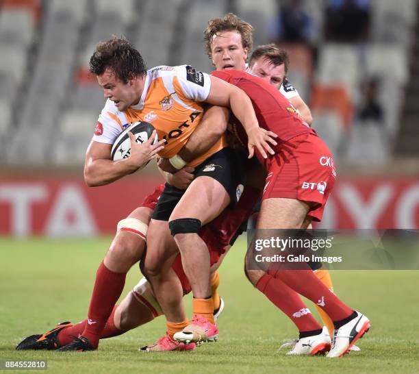 Nico Lee of the Toyota Cheetahs during the Guinness Pro14 match between Toyota Cheetahs and Scarlets at Toyota Stadium on December 02, 2017 in...