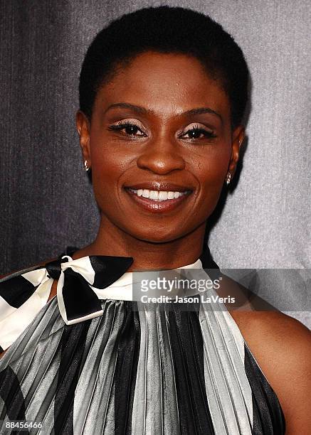 Actress Adina Porter attends the 2nd season premiere of "True Blood" at Paramount Theater on the Paramount Studios lot on June 9, 2009 in Hollywood,...