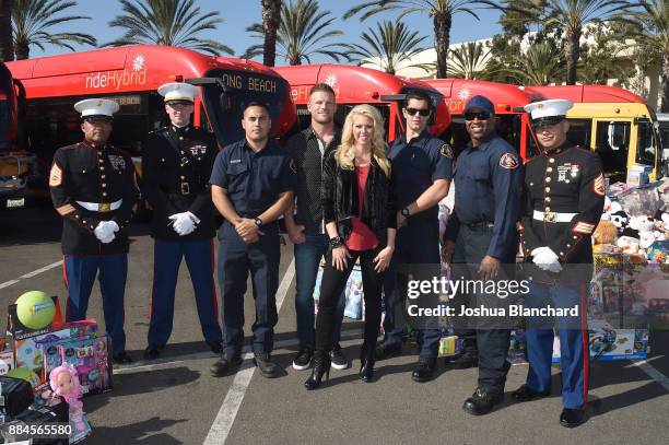 Flip or Flop Vegas' Stars Bristol and Aubrey Marunde visit HGTV Santa HQ at Los Cerritos Centeron December 1, 2017 in Los Angeles, California.