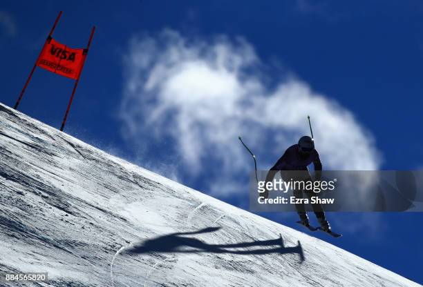Johan Clarey of France competes in the Birds of Prey World Cup downhill race on December 2, 2017 in Beaver Creek, Colorado.