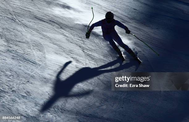 Hannes Reichelt of Austria competes in the Birds of Prey World Cup downhill race on December 2, 2017 in Beaver Creek, Colorado.