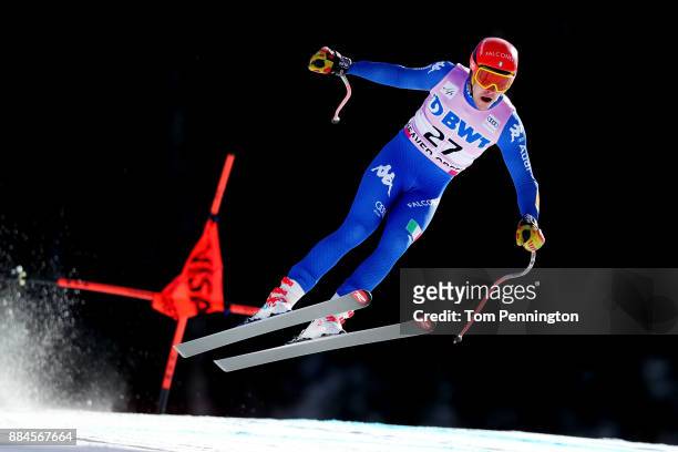 Christof Innerhofer of Italy competes in the Audi Birds of Prey World Cup Men's Downhill on December 2, 2017 in Beaver Creek, Colorado.
