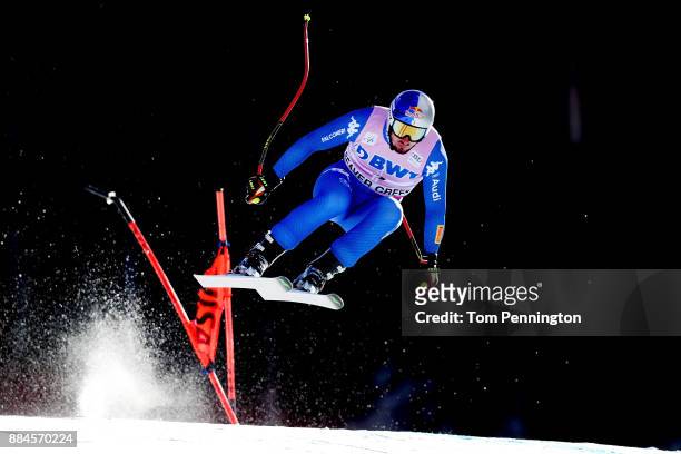 Dominik Paris of Italy competes in the Audi Birds of Prey World Cup Men's Downhill on December 2, 2017 in Beaver Creek, Colorado.