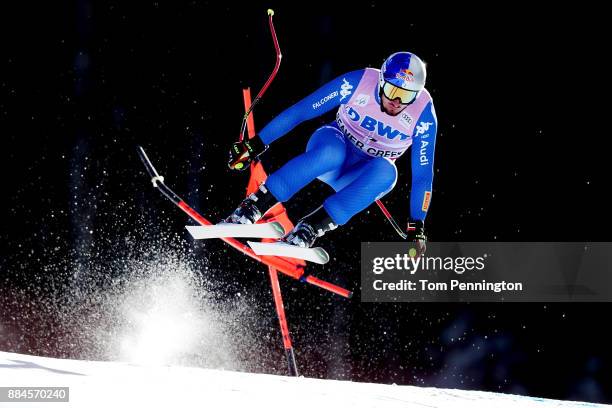 Dominik Paris of Italy competes in the Audi Birds of Prey World Cup Men's Downhill on December 2, 2017 in Beaver Creek, Colorado.