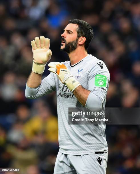 Julian Speroni of Crystal Palace during the Premier League match between West Bromwich Albion and Crystal Palace at The Hawthorns on December 2, 2017...