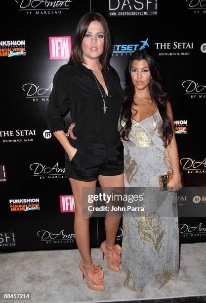 Khloe Kardashian and Kourtney Kardashian sighting in Miami on June 10, 2009 in Miami, Florida.