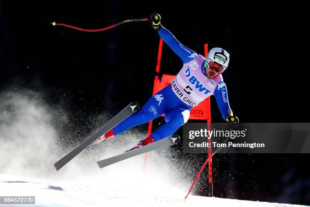 Peter Fill of Italy competes in the Audi Birds of Prey World Cup Men's Downhill on December 2, 2017 in Beaver Creek, Colorado.
