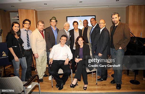 Project coordinator, the Recording Academy New York Chapter, Daniela Acuna, members of the New York Chapter Latin Committee, Miguel Ferrer and Jorge...