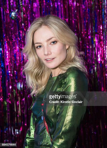 Clara Paget attends the Burberry x Cara Delevingne Christmas Party on December 2, 2017 in London, England.