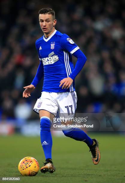Bersant Celina of Ipswich Town during the Sky Bet Championship match between Ipswich Town and Nottingham Forest at Portman Road on December 2, 2017...