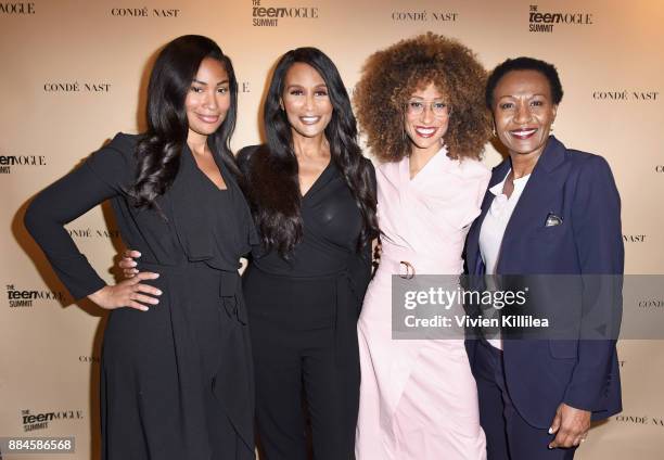 Anansa Sims, Beverly Johnson, Elaine Welteroth, and Debra Welteroth attend The Teen Vogue Summit LA: Keynote Conversation with A Wrinkle In Time...