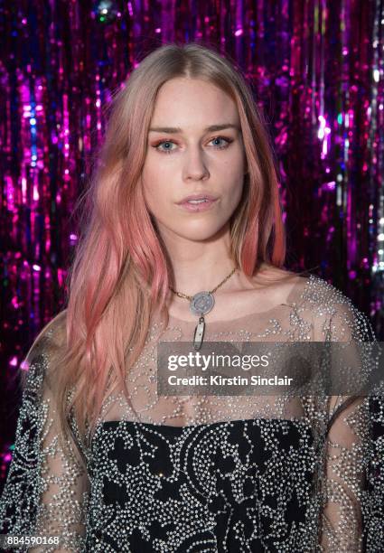 Mary Charteris attends the Burberry x Cara Delevingne Christmas Party on December 2, 2017 in London, England.