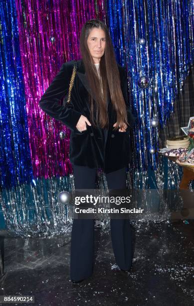 Elizabeth Saltzman attends the Burberry x Cara Delevingne Christmas Party on December 2, 2017 in London, England.