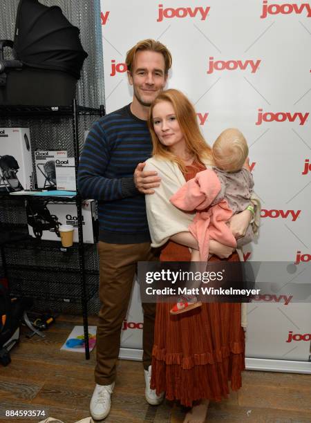 Kimberly Brook , James Van Der Beek , and daughter at the 7th Annual Santa's Secret Workshop benefiting LA Family Housing at Andaz on December 2,...