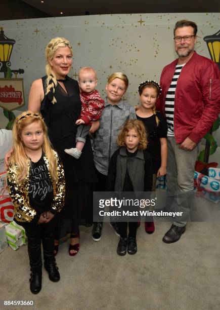 Tori Spelling , Dean McDermott, and their children at the 7th Annual Santa's Secret Workshop benefiting LA Family Housing at Andaz on December 2,...