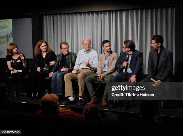 Frances Fisher, Beth Grant, James Darren, Ed Begley Jr., Richard Kahan, Logan Sparks and Drago Sumonja attend SAG-AFTRA Foundation's conversation and...