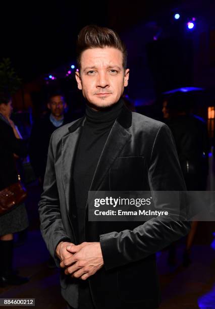 Actor Jeremy Renner attends a cocktail party for "Wind River" at Circa 55 Restaurant on December 2, 2017 in Los Angeles, California.