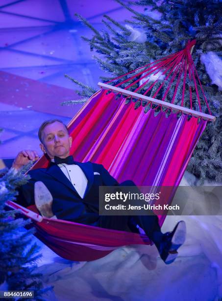 Max Raabe performs at "Das Adventsfest der 100.000 Lichter" TV show on December 02, 2017 in Suhl, Germany.