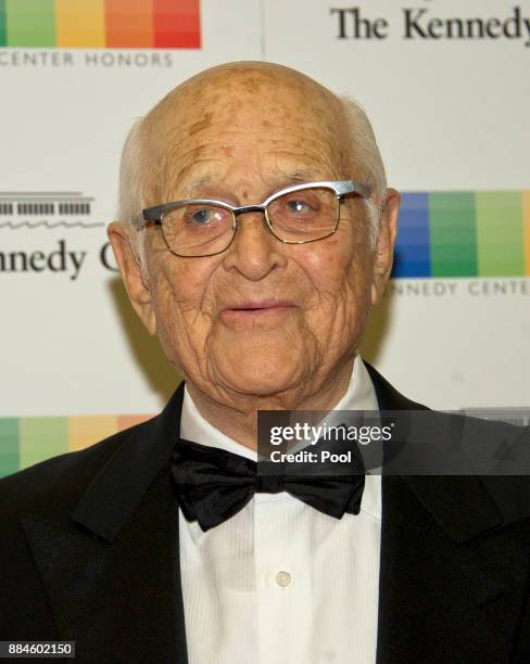 Norman Lear arrives for the formal Artist's Dinner honoring the recipients of the 40th Annual Kennedy Center Honors hosted by United States Secretary...