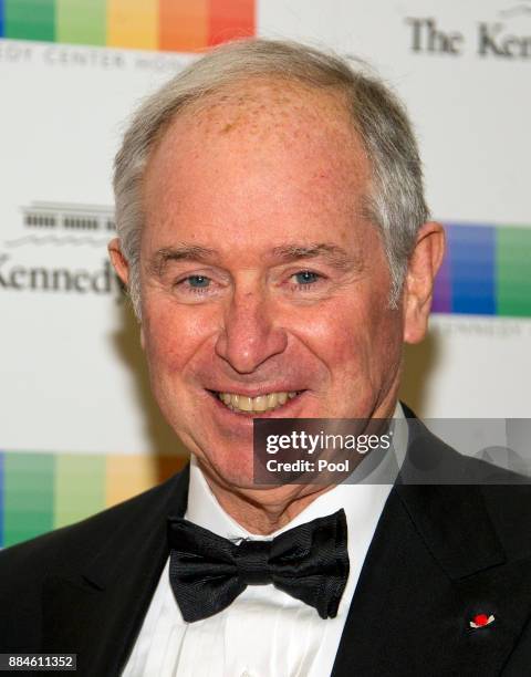 Steven Schwarzman arrives for the formal Artist's Dinner honoring the recipients of the 40th Annual Kennedy Center Honors hosted by United States...