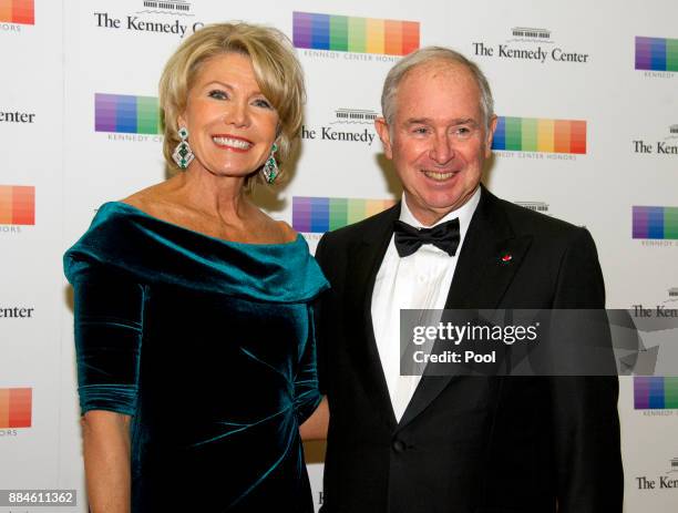 Steven Schwarzman and his wife, Christine, arrive for the formal Artist's Dinner honoring the recipients of the 40th Annual Kennedy Center Honors...