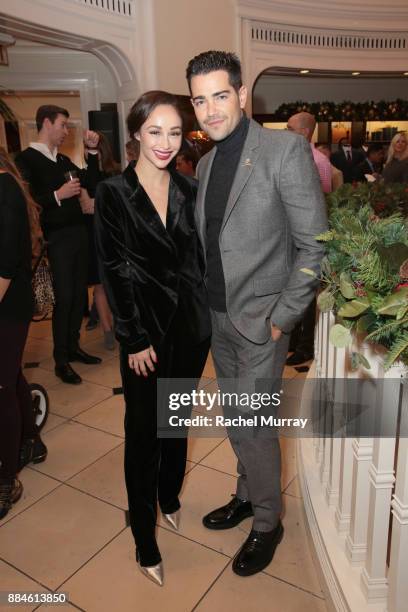 Cara Santana and Jesse Metcalfe attend the Brooks Brothers holiday celebration with St Jude Children's Research Hospital at Brooks Brothers Rodeo on...