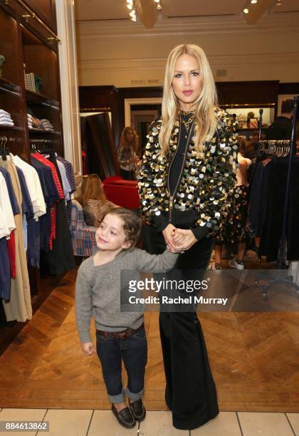 Rachel Zoe and Kaius Jagger Berman attend the Brooks Brothers holiday celebration with St Jude Children's Research Hospital at Brooks Brothers Rodeo...