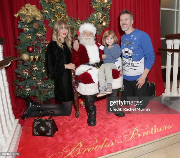 Jaime King and Kyle Newman attend the Brooks Brothers holiday celebration with St Jude Children's Research Hospital at Brooks Brothers Rodeo on...