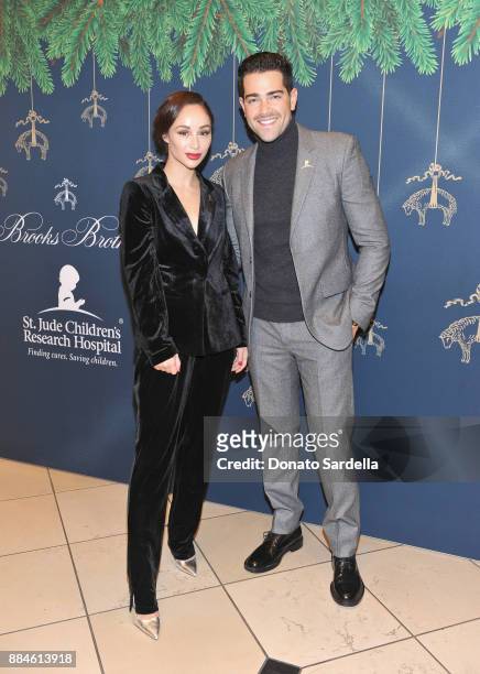 Cara Santana and Jesse Metcalfe attend the Brooks Brothers holiday celebration with St Jude Children's Research Hospital at Brooks Brothers Rodeo on...