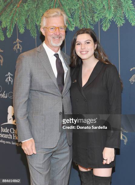Of Brooks Brothers Claudio Del Vecchio and Angelica Del Vecchio attend the Brooks Brothers holiday celebration with St Jude Children's Research...