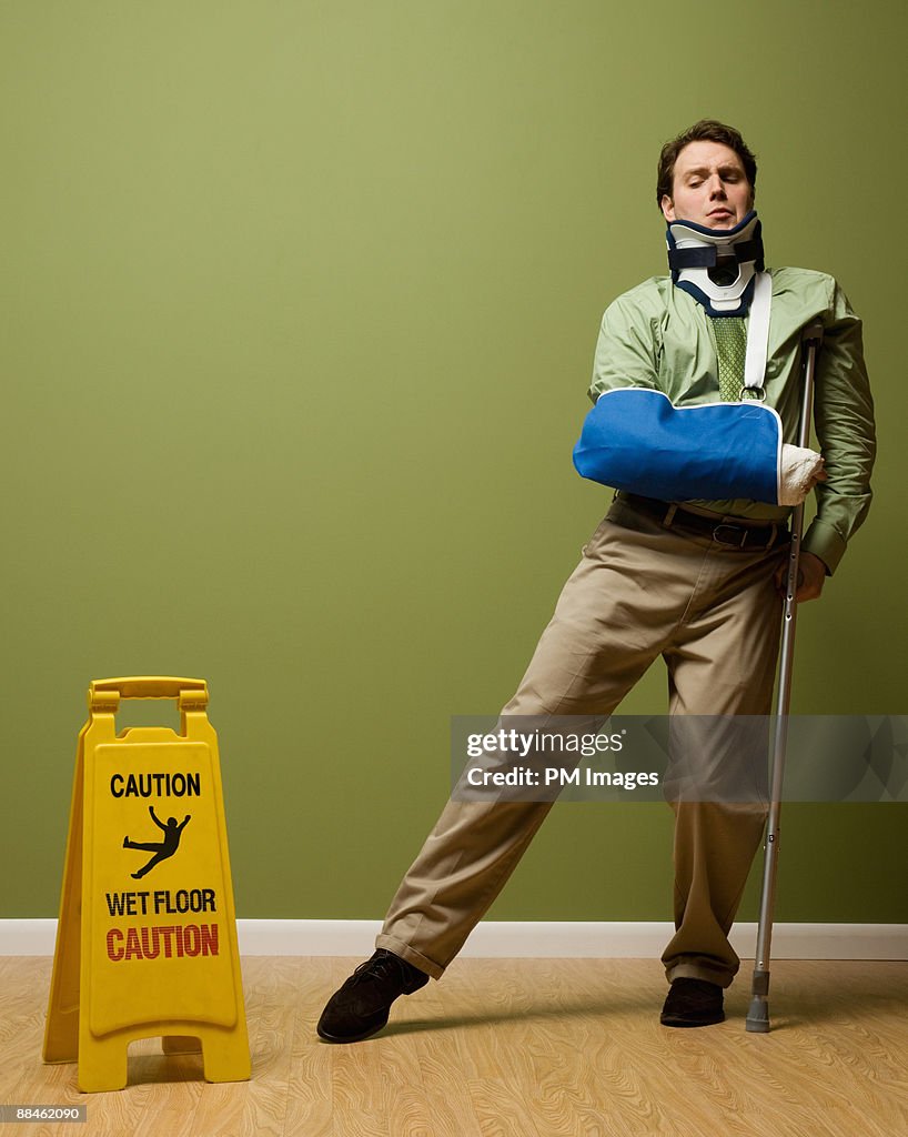 Injured Businessman