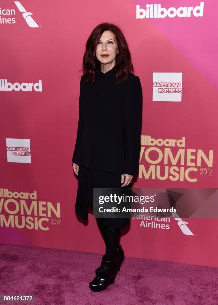 Atlantic Records Executive VP Andrea Ganis arrives at Billboard Women In Music 2017 at The Ray Dolby Ballroom at Hollywood & Highland Center on...