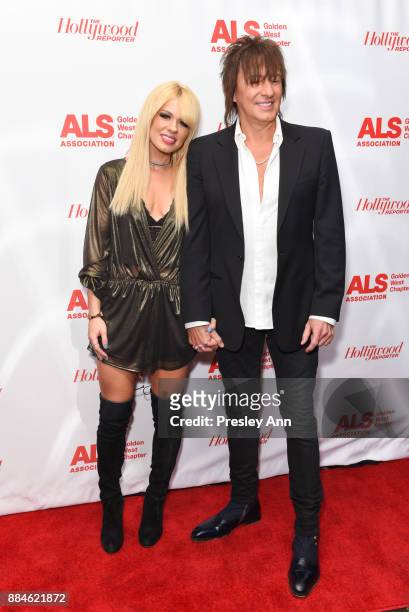 Orianthi and Richie Sambora attend ALS Golden West Chapter Hosts Champions For Care And A Cure at The Fairmont Miramar Hotel & Bungalows on December...