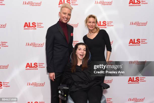 Chris Gardner, Nanci Ryder and Renee Zellweger attend ALS Golden West Chapter Hosts Champions For Care And A Cure at The Fairmont Miramar Hotel &...