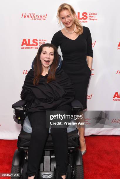 Nanci Ryder and Renee Zellweger attend ALS Golden West Chapter Hosts Champions For Care And A Cure at The Fairmont Miramar Hotel & Bungalows on...