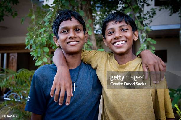 two boys - tee srilanka stock pictures, royalty-free photos & images