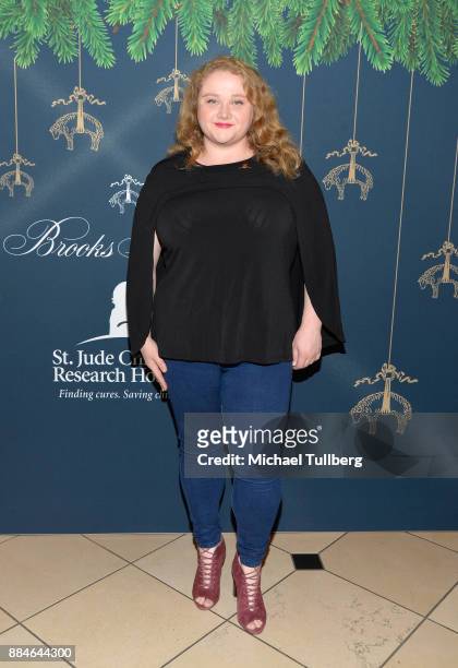 Actress Danielle Macdonald attends Brooks Brothers' celebration of the holidays with St. Jude Children's Research Hospital at Brooks Brothers Rodeo...