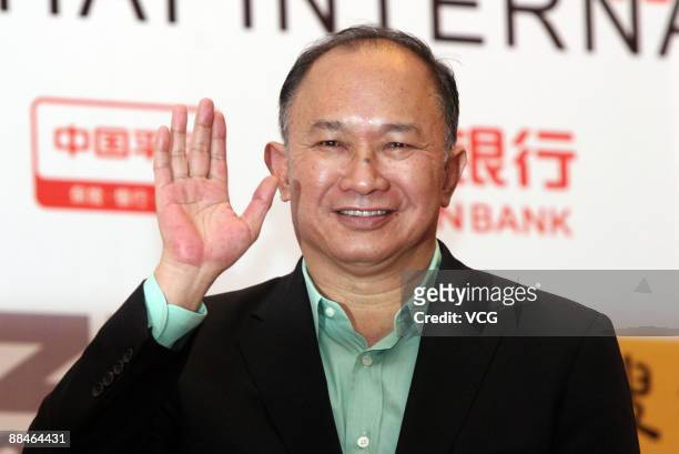 Director John Woo Yu-Sen attends a press conference for the 12th Shanghai Film Festival on June 13, 2009 in Shanghai, China.