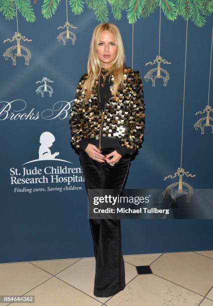 Rachel Zoe attends the Brooks Brothers holiday celebration with St Jude Children's Research Hospital at Brooks Brothers Rodeo on December 2, 2017 in...