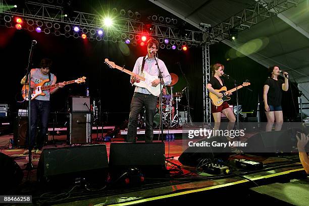 Musician Dave Longstreth of The Dirty Projectors performs during the 2009 Bonnaroo Music and Arts Festival on June 12, 2009 in Manchester, Tennessee.