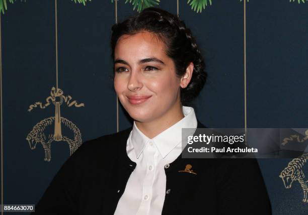 Actress Alanna Masterson attends the Brooks Brothers and St.Jude Annual Holiday Party at Brooks Brothers Rodeo on December 2, 2017 in Beverly Hills,...