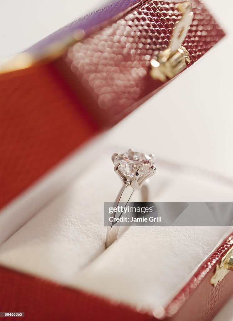 Diamond Ring in Red Box