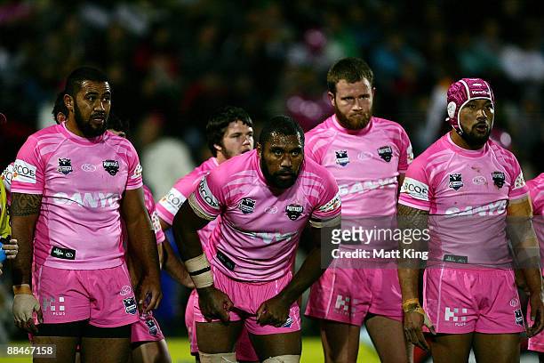 Petero Civoniceva of the Panthers waits behind the line during the round 14 NRL match between the Penrith Panthers and the Manly Warringah Sea Eagles...