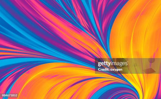bright abstract background, flame feather - floral pattern water colour stock-fotos und bilder