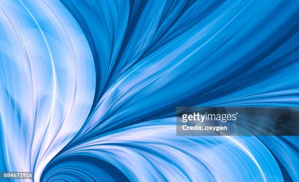 blue abstract background, flame feather - flower white background stock-fotos und bilder