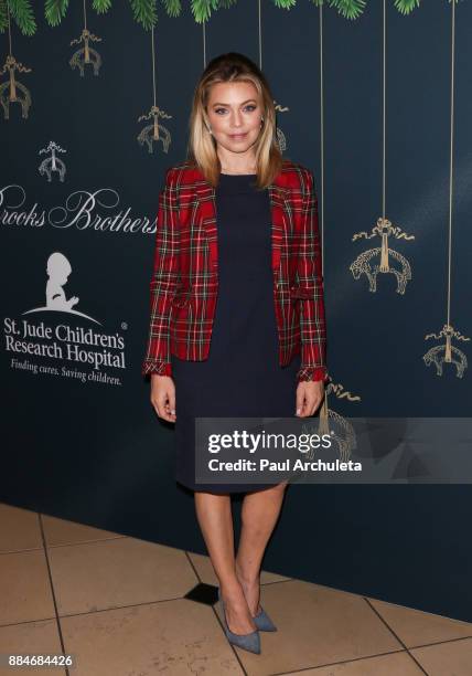 Actress Lauren Sivan attends the Brooks Brothers and St.Jude Annual Holiday Party at Brooks Brothers Rodeo on December 2, 2017 in Beverly Hills,...