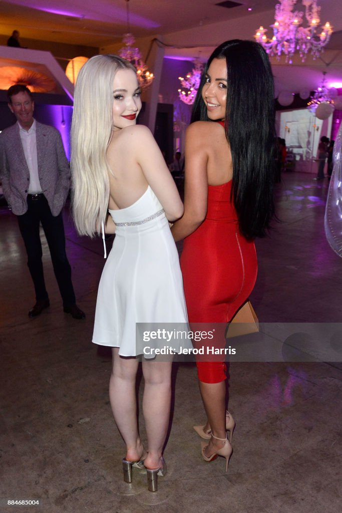 Dove Cameron and BELLAMI co-founder and COO Nikki Eslami attend Dove