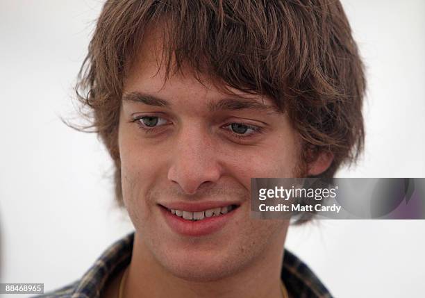 Paolo Nutini speaks backstage at the Isle of Wight Festival on June 13, 2009 in Newport, Isle of Wight. The festival, attended by 50,000 music fans,...